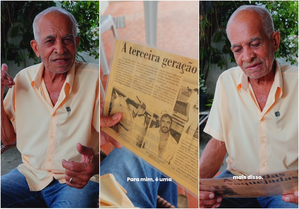 Com quase 60 anos de ligação com a vaquejada, José da Onça recorda o início da festa em Serrinha