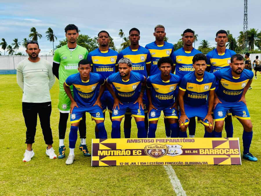 Em amistoso pré-Intermunicipal, seleção de Barrocas empata com time de Olindina