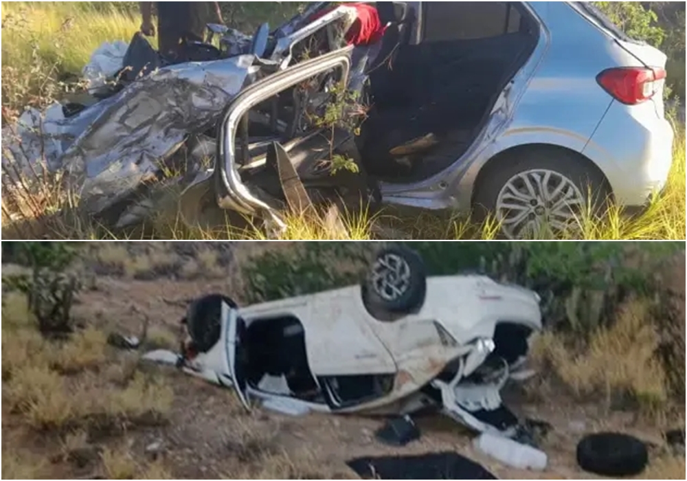 Dois acidentes graves na BR-116 Norte deixam dois mortos e uma mulher ferida em Tucano