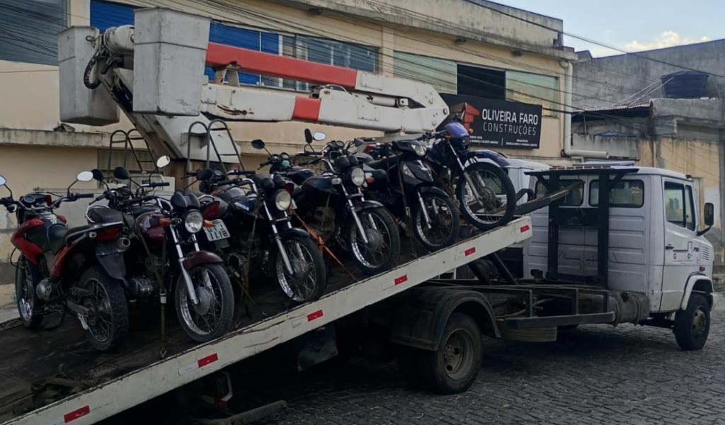 Operação Trânsito Seguro retira motocicletas irregulares de circulação em Conceição do Coité