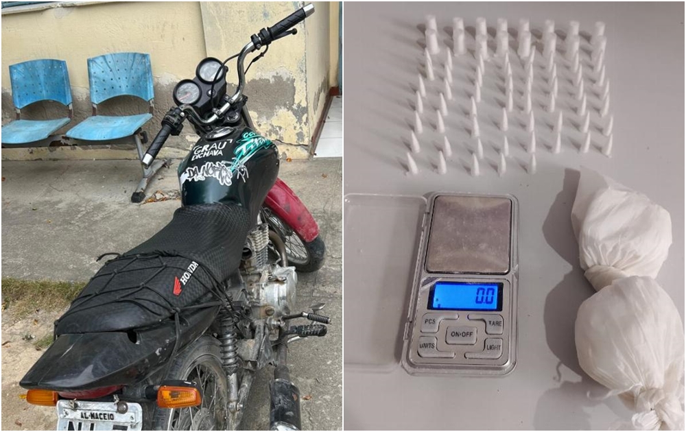 Homem é preso com cocaína e motocicleta adulterada na zona rural de Teofilândia