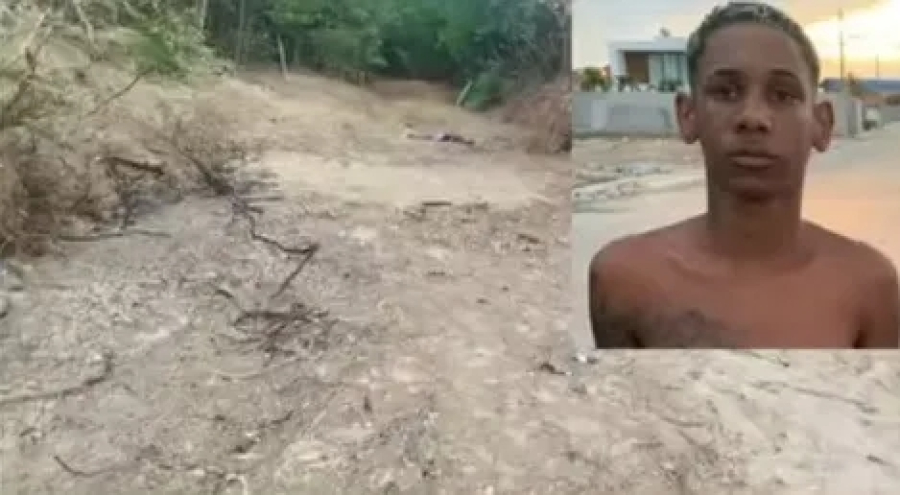 Adolescente de 17 anos é encontrado morto com marcas de tiros dentro de riacho em Tucano
