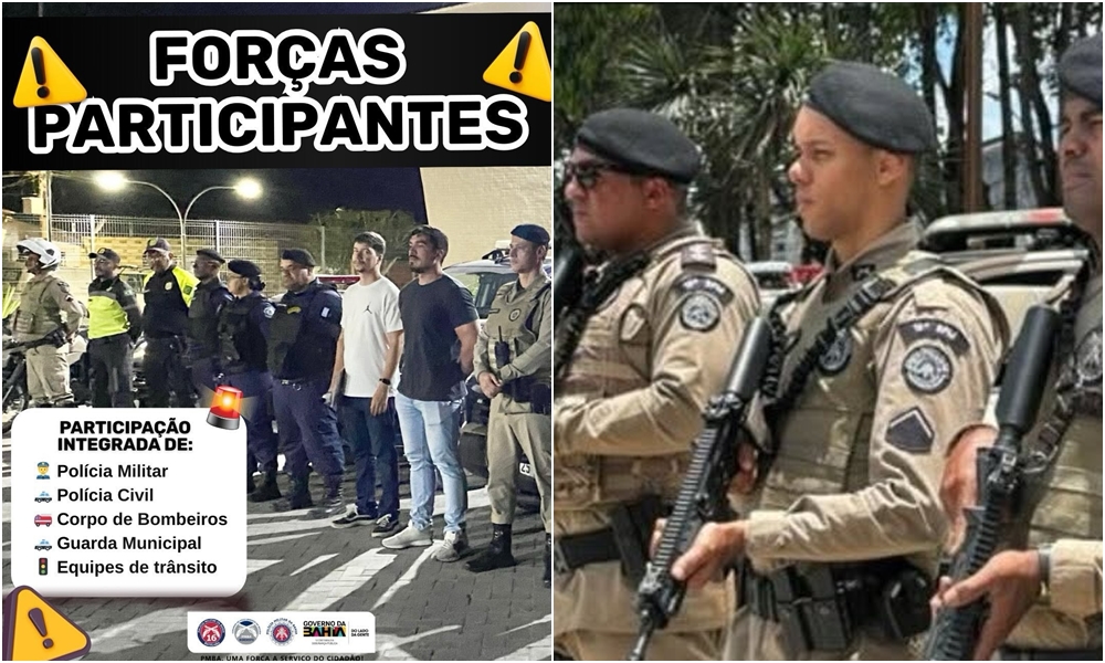 Forças de segurança realizam simulado de ataque a banco na segunda-feira em Serrinha