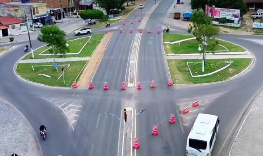 Seinfra autoriza intervenção definitiva em rotatória da BA-409 em Serrinha