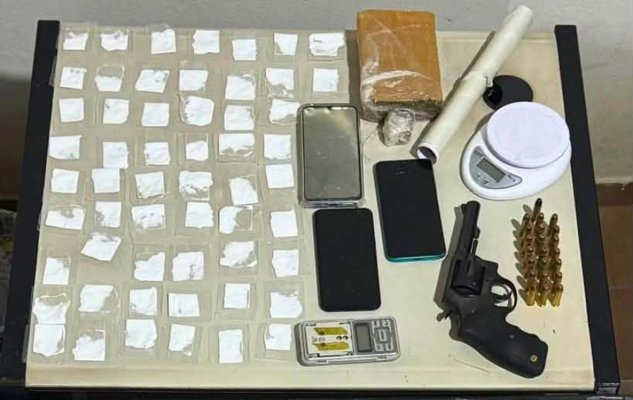 RONDESP Nordeste cumpre mandado e apreende arma, drogas e munições em Nordestina