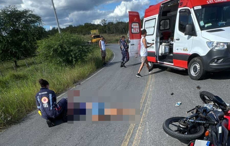 Colisão entre motos deixa um morto e outro em estado grave na BA-412 