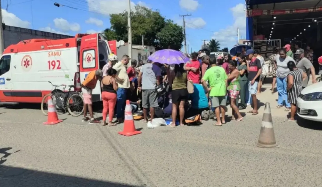 Idoso morre após ser atropelado por motociclista que fazia manobra conhecida como 'grau' em Feira de Santana