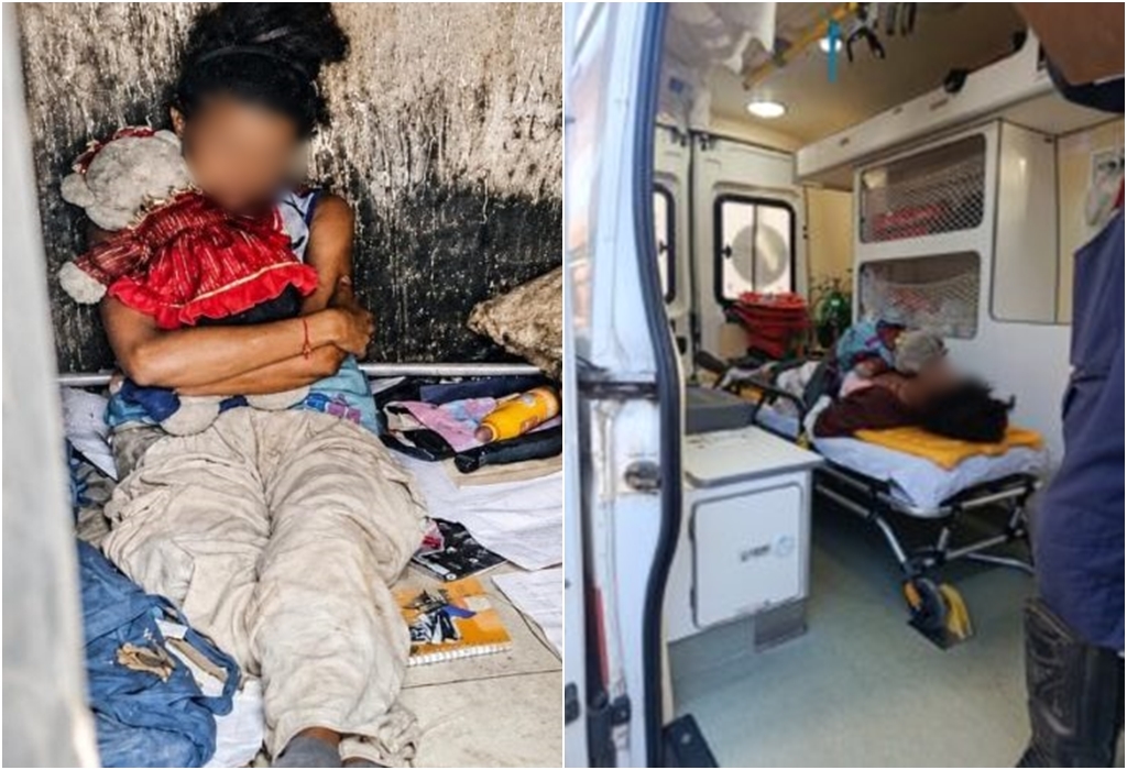 Mulher em situação de vulnerabilidade aceita atendimento após equipe permitir que urso de pelúcia fosse levado junto