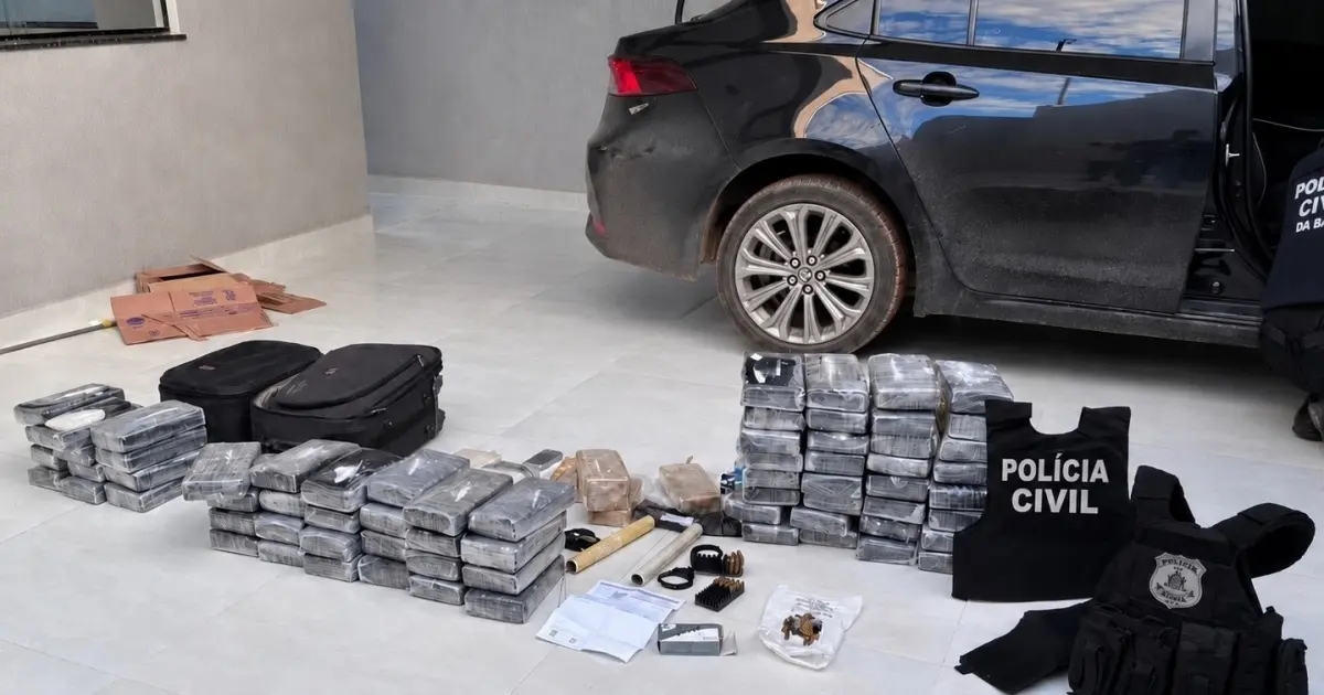 Operação apreende mais 81 kg de drogas em Euclides da Cunha após prisão de PM e estudante de direito em Salvador