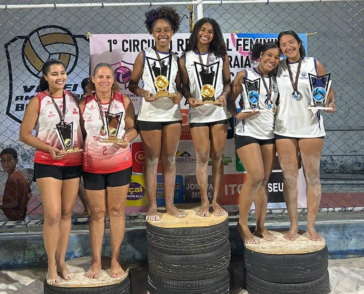 Dupla barroquense Bia e Luizy conquista título da primeira etapa do Circuito Regional Feminino de Vôlei de Praia