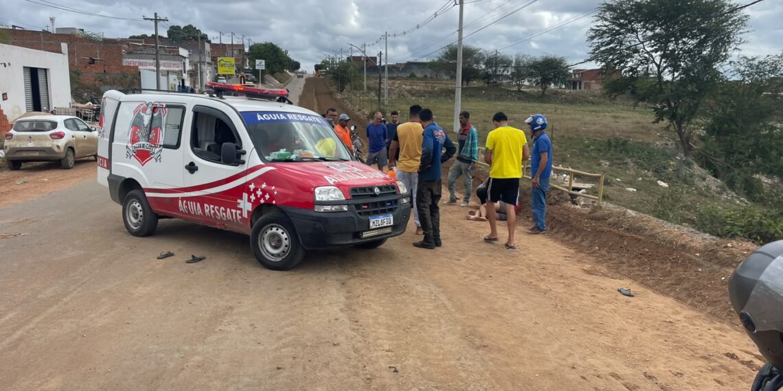 Novo acidente em trecho em obras da BA-409 deixa casal ferido em Conceição do Coité; mulher sofreu fratura exposta