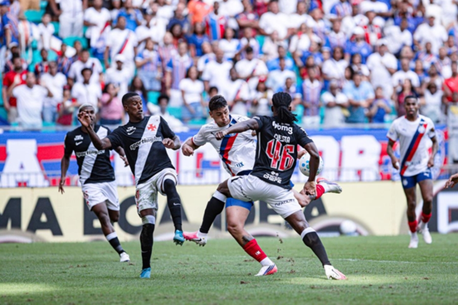Em casa Bahia não se encontra em campo, empata com o Vasco e segue fora do G-4