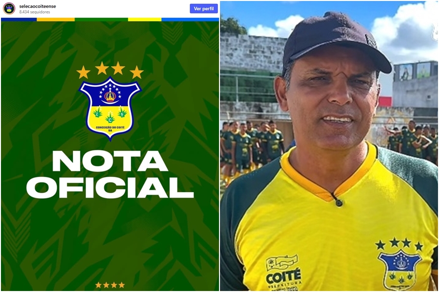 Seleção de Coité demite treinador após sequência de quatro empates no Intermunicipal