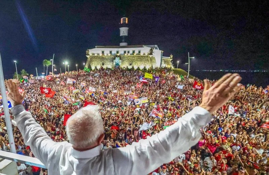 Lula amplia votação em Salvador, supera 1,1 milhão de votos e alcança 73,24% no segundo turno